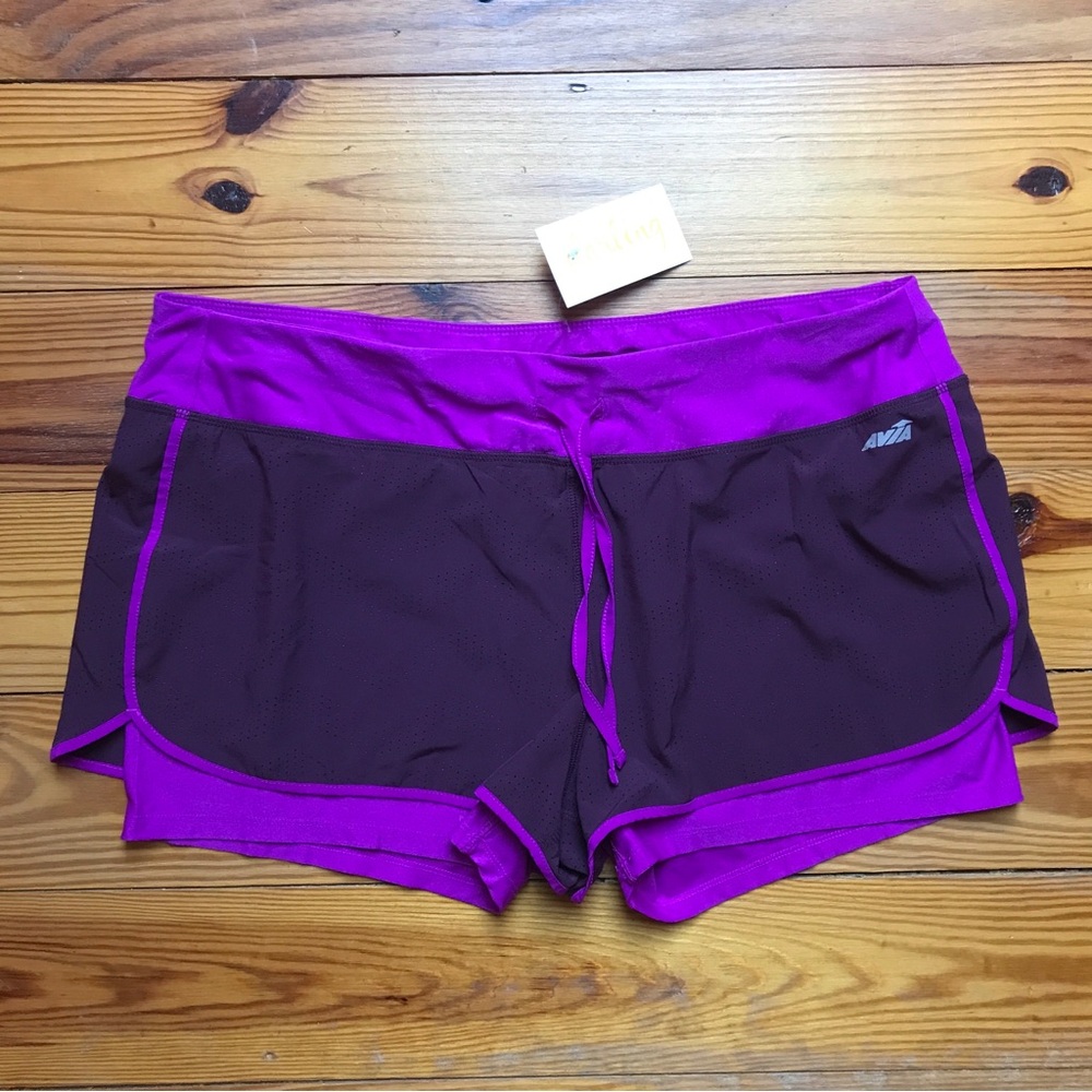 Avia Purple Fuchsia Exercise Shorts, EUC, XXL